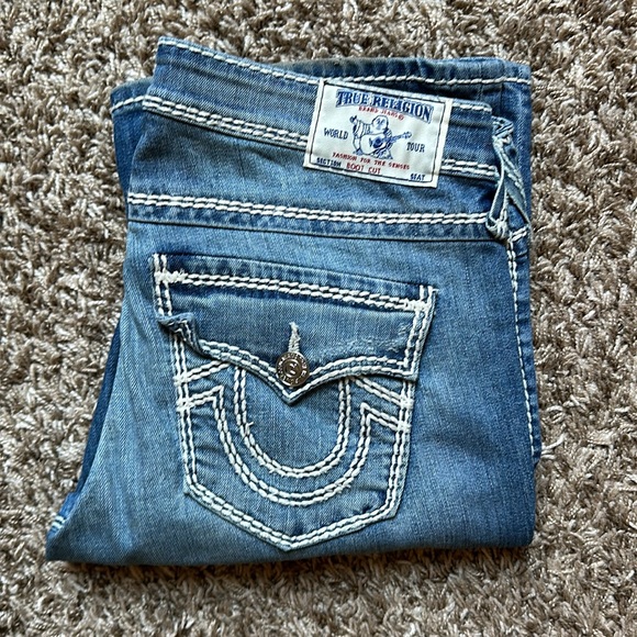 Y2K True Religion Boot Cut Jeans | Sz 28 - Picture 5 of 7